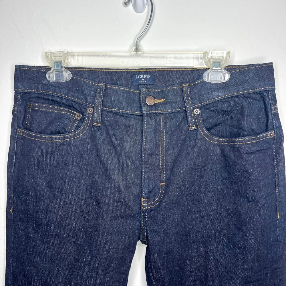 J Crew Men's Slim Fit Jean in Signature Flex, Dark Wash Denim